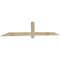 Ekena Millwork Eugene Rough Sawn Timber Gable Bracket, Douglas Fir, 96"W x 16"H x 2"D x 4"F, 4/12 Pitch GBW096X16X0204EUG00RDF - alternate 2